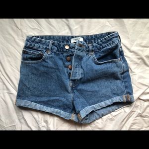 Denim shorts